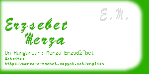 erzsebet merza business card